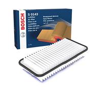 Bosch S0143 Filtro de Aire para Coche - Restringe Partículas de la Entrada de Aire, Resiste a la Humedad, con Alta Resistencia a la Tracción
