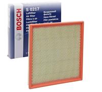 Bosch S0217 Filtro de Aire para Coche - Restringe Partículas de la Entrada de Aire, Resiste a la Humedad, con Alta Resistencia a la Tracción