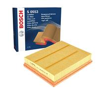 Bosch S0553 Filtro de Aire para Coche - Restringe Partículas de la Entrada de Aire, Resiste a la Humedad, con Alta Resistencia a la Tracción