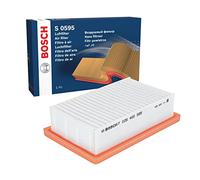 Bosch S0595 Filtro de Aire para Coche - Restringe Partículas de la Entrada de Aire, Resiste a la Humedad, con Alta Resistencia a la Tracción