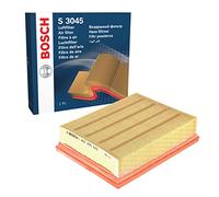 Bosch S3045 Filtro de Aire para Coche - Restringe Partículas de la Entrada de Aire, Resiste a la Humedad, con Alta Resistencia a la Tracción