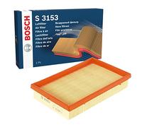 Bosch S3153 Filtro de Aire para Coche - Restringe Partículas de la Entrada de Aire, Resiste a la Humedad, con Alta Resistencia a la Tracción