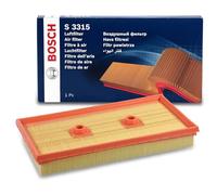 Bosch S3315 Filtro de Aire para Coche - Restringe Partículas de la Entrada de Aire, Resiste a la Humedad, con Alta Resistencia a la Tracción
