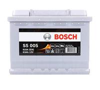 Bosch S5005 Batería de coche 63A/h 610A tecnología de plomo-ácido para vehículos sin sistema Start y Stop