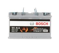 Bosch S5A11 Batería de coche 80A/h 800A tecnología AGM adaptado para vehículos con sistema Start y Stop