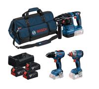 BOSCH Sada AKU nářadí (GSR 18V-65 + GDX 18V-285 + GBH 18V-22, 3x GBA 18V 5,0Ah, GAL 12V-18V-80) 0615A50093