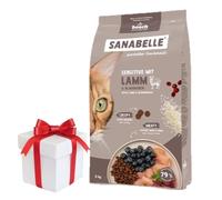 BOSCH Sanabelle Adulto Sensitive Cordero 8 kg + ¡Sorpresa para el Gato GRATIS!