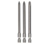 Bosch Schrauberbit-Set Extra-Hart, 3-teilig, PH1, PH2, PH3, 89MM 2607001757