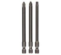 Bosch Schrauberbit-Set Extra-Hart, 3-teilig, PH2, PZ2, T25, 89MM 2607001767