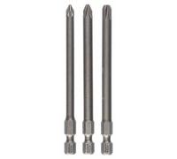 Bosch Schrauberbit-Set Extra-Hart, 3-teilig, PZ1, PZ2, PZ3, 89MM 2607001761