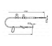 BOSCH Seilzug, Feststellbremse 1987482351