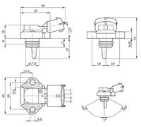 BOSCH Sensor, presión de sobrealimentación (Ref: 0 281 002 316)