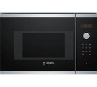 Bosch Serie 4 BFL523MS0 Integrado Solo - Microondas (Integrado, Solo microondas, 20 L, 800 W, Botones, Giratorio, Negro, Acero inoxidable)