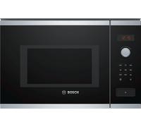 Bosch Serie 4 BFL553MS0 microondas Negro, Acero inoxidable Microondas combinado Integrado 25 L 900 W