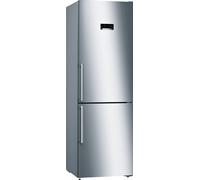 Bosch Serie 4 Frigorífico combinado de libre instalación 186 x 60 cm Acero antihuellas, Total NoFrost KGN36XIEP