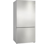 Bosch Serie 4 Frigorífico combinado de libre instalación 186 x 86 cm Acero antihuellas, Total NoFrost KGN86VIEA