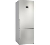 Bosch Serie 4 Frigorífico combinado de libre instalación 193 x 70 cm Acero cepillado antihuellas, Total NoFrost KGN56XIDR