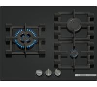 Bosch PNC6B6K40 Serie 4, Placa de gas, 60 cm, Vidrio templado, Negro