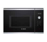 Bosch Serie 6 BFL554MS0 Integrado Solo - Microondas (Integrado, Solo microondas, 25 L, 900 W, Giratorio, Tocar, Negro, Acero inoxidable)