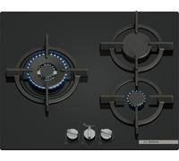 Bosch Serie 6 Placa de gas 60 cm Vidrio templado, Negro PPC6A6I10