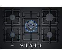 Bosch Serie 6 PPQ7A6B90 hobs Negro Integrado Encimera de gas 5 zona(s)