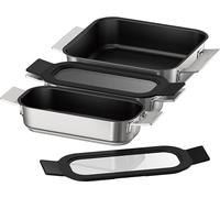 Bosch - Set de 3 recipientes FlexInducción, Válido para PerfectFry Plus, Hierro Fundido, HEZ9FF030