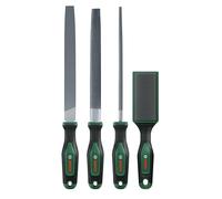 Bosch Set de limas 200 mm / 8&,quot, con cepillo - 4 unidades (Accesorios Herramientas Manuales)