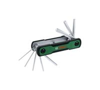 Bosch Set De Llaves Allen Plegables 8 En 1 Hex 1.5 A 6, Acero Cromo-vanadio, Mango Softgrip Bicolor