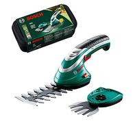 Bosch -Set de tijeras cortacésped a batería Isio (3.6 V, longitud de cuchilla 12 cm, distancia entre cuchillas 8 mm, en caja)
