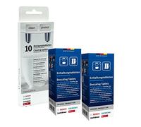 Bosch/Siemens/BSH 2 x 6 unidades pastillas descalcificadoras & 1 x 10 unidades pastillas de limpieza