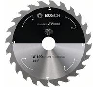 Bosch Disco de sierra circular Standard para madera 190x30x1,6mm 24 dientes para sierra sin cable