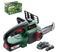 Bosch sierra de cadena con batería UniversalChain 18 (batería, cargador, caja de cartón, sistema SDS, longitud de la espada: 200 mm, sistema de 18 V, 2,5 Ah)