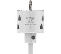 Bosch 1 sierra perforadora con adaptador para varios materiales (para acero, paneles de yeso, diámetro de 51 mm, taladro profesional)
