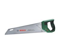 Bosch Sierra mano 400 mm (hoja acero SK5, grandes desbastes y cortes rápidos en madera; 11TPI; dientes endurecidos por inducción; guía de marcado 45°/90°; regla métrica; mango ergonómico)