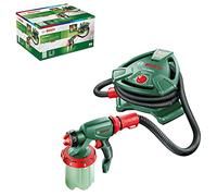 Bosch Sistema de pulverización de Pintura para casa y jardín PFS 5000 E (2 depósitos de Pintura de 1000 ml, Boquilla para Pintura de Pared (Blanco)/Barnices (Gris)/lacas (Negro), Filtro de Pintura,