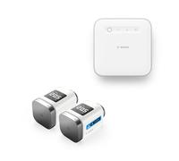 Bosch Smart Home kit básico de termostato inteligente de radiador, 1 controller II, 2 termostatos para radiadores II [+M] antracita