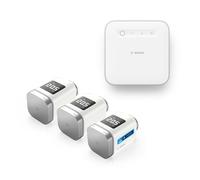 Bosch Smart Home kit básico de termostato inteligente de radiador, 1 controller II, 3 termostatos para radiadores II [+M]