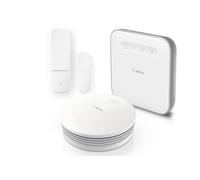 Bosch Smart Home Paquete básico de protección antirrobo, formado por el Detector Humo II y Contacto Puerta/Ventana II, con Control en la App Compatible Apple Homekit