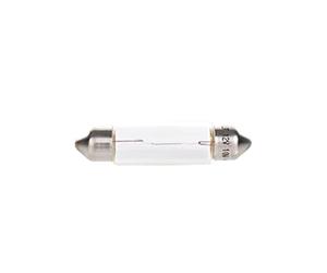 Bosch Sof. 10W Pure Light, Lámparas Halógenas para Faro Delantero, 12 V 10 W, Calidad Original - Casquillo Tipo SV8,5-8 - Recambio de Luz para Coche, Paquete de 2 Lámparas