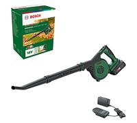 Bosch soplador de hojas a batería UniversalLeafBlower 18V-130 (para una limpieza rápida y sencilla de exteriores; sistema de 18 voltios; 1 batería de 2,5 Ah y cargador)