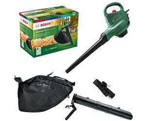 Bosch Soplador eléctrico y aspirador Universal GardenTidy 3000 | 3000 W, bolsa de recogida 50 l, velocidad variable, para soplar, aspirar trituración de hojas, peso: 4,7 kg