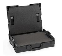 Bosch Sortimo L-Boxx 102 - Maletín de herramientas • Blackline negro con cierres Antracita • Equipado con L BOXX 102 sistema de ordenación de espuma y tapizado