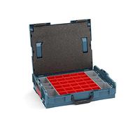Bosch Sortimo L-Boxx 102 - Maletín de herramientas, color azul profesional, sin logotipo, equipado con sistema de organización, juego de cajas de inserción A3 y almohadilla de tapa