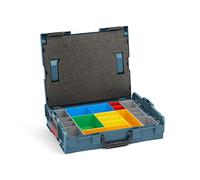 Bosch Sortimo L-Boxx 102 - Maletín de herramientas, color azul profesional, sin logotipo, equipado con sistema de organización, juego de cajas de inserción H3 y almohadilla de tapa
