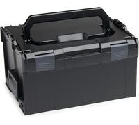 Bosch Sortimo L-BOXX 238 Tamaño 3 negro | con inserción colgante negro | sistema de transporte herramienta | caja de almacenamiento de herramientas ideal