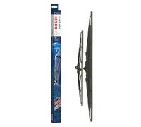 Escobilla limpiaparabrisas Bosch Super Plus Spoiler SP24/18S, Longitud: 600mm/450mm - 1 juego para el parabrisas (frontal) - Válidas únicamente para vehículos con volante a la derecha (UK)