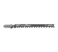 Bosch Hojas de sierra de calar T 144 D Speed for Wood – para madera blanda, corte recto – 100 uds