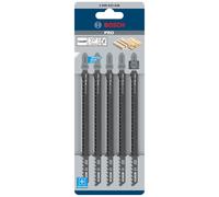 Bosch Professional 5 x Hojas de sierra de calar T 344 DP Precision for Wood (para Madera blanda, pieza de trabajo gruesa, accesorios Sierra de calar)