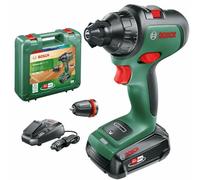 Bosch taladro/atornillador a batería AdvancedDrill 18 (1 batería, sistema de 18 voltios, en maletín de transporte)