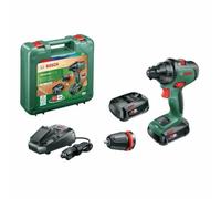 Bosch Taladro atornillador a batería AdvancedDrill 18V - 2 velocidades - 2 baterías 2,5Ah - Maletín